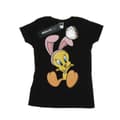Miniatyrbild 1 av 3: Looney Tunes Dam/Tjej Tweety Pie Bunny Ears - T-shirt i bomull