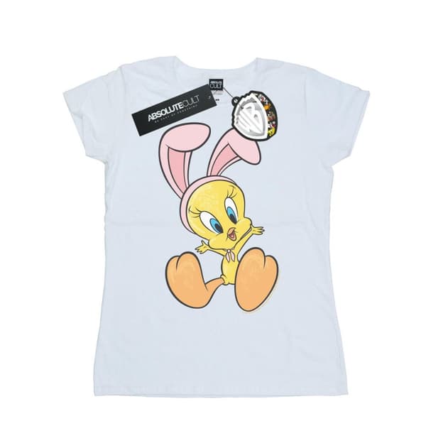 Looney Tunes Dam/Tjej Tweety Pie Bunny Ears - T-shirt i bomull