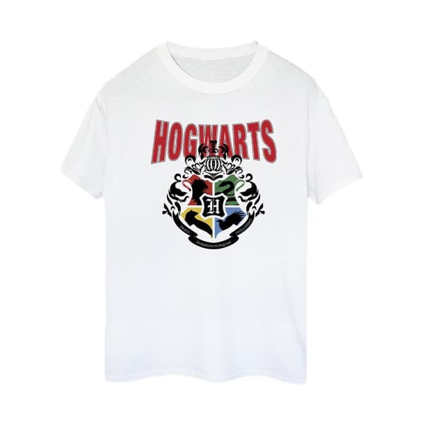 Harry Potter Dam/Tjej Hogwarts Emblem Bomull Boyfriend T-shirt