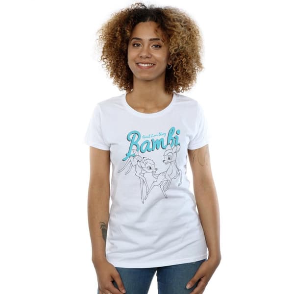 Disney Womens/Ladies Bambi Great Love Story Cotton T-Shirt