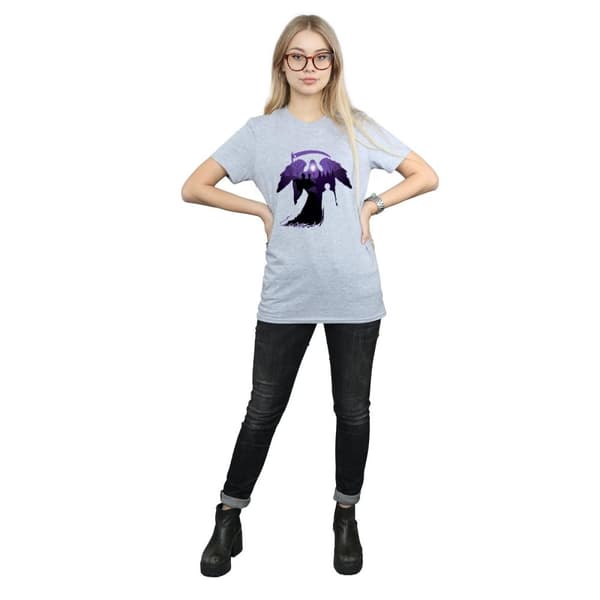 Harry Potter Womens/Ladies Graveyard Silhouette Cotton Boyfriend T-Shirt
