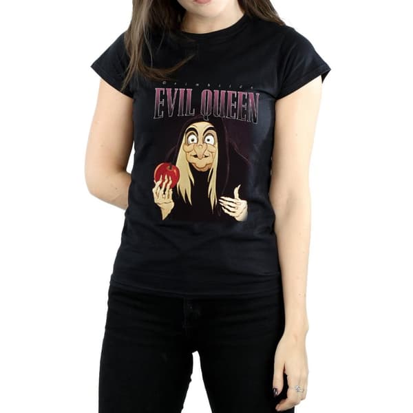 Disney Womens/Ladies Snow White Evil Queen Montage Cotton T-Shirt
