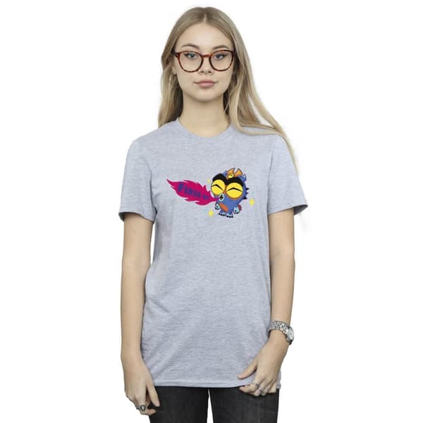Disney Womens/Ladies Big Hero 6 Baymax Fred Fired Up Cotton Boyfriend T-Shirt