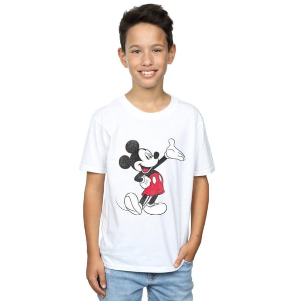 Disney Musse Pigg - traditionell vågig t-shirt för pojkar