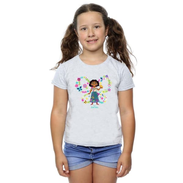 Disney Encanto Mirabel - T-shirt i bomull med fjäril för flickor