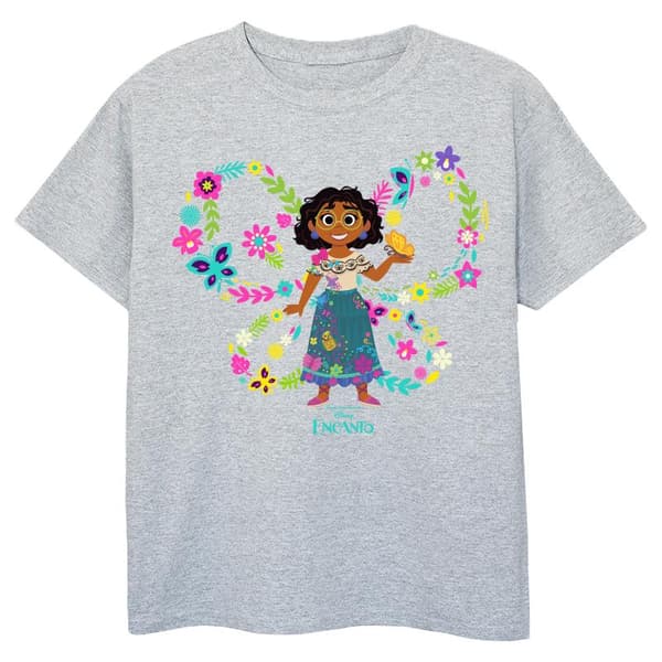 Disney Encanto Mirabel - T-shirt i bomull med fjäril för flickor
