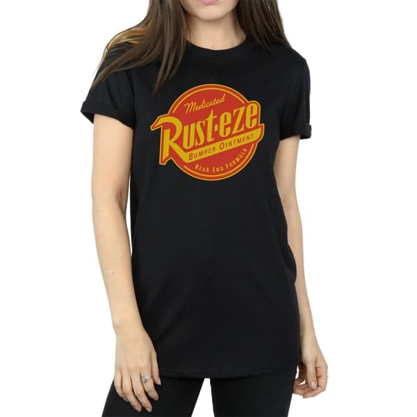 Disney Womens/Ladies Cars Rust-Eze Logo Cotton Boyfriend T-Shirt