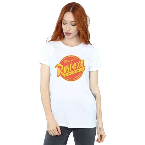 Disney Womens/Ladies Cars Rust-Eze Logo Cotton Boyfriend T-Shirt