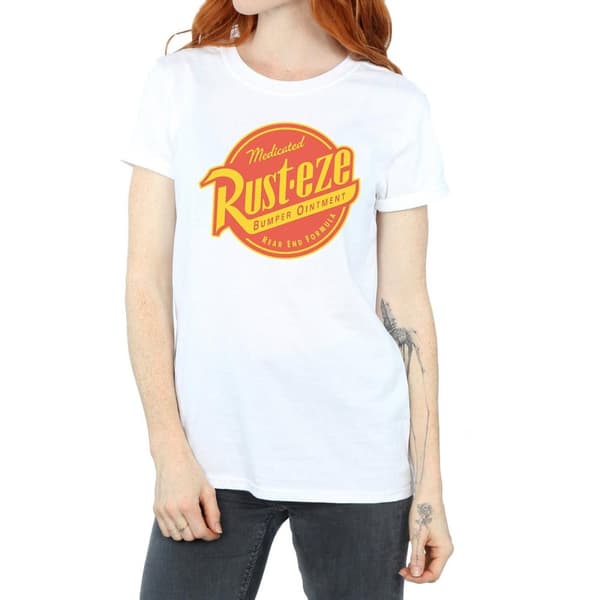 Disney Womens/Ladies Cars Rust-Eze Logo Cotton Boyfriend T-Shirt