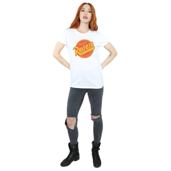 Disney Womens/Ladies Cars Rust-Eze Logo Cotton Boyfriend T-Shirt