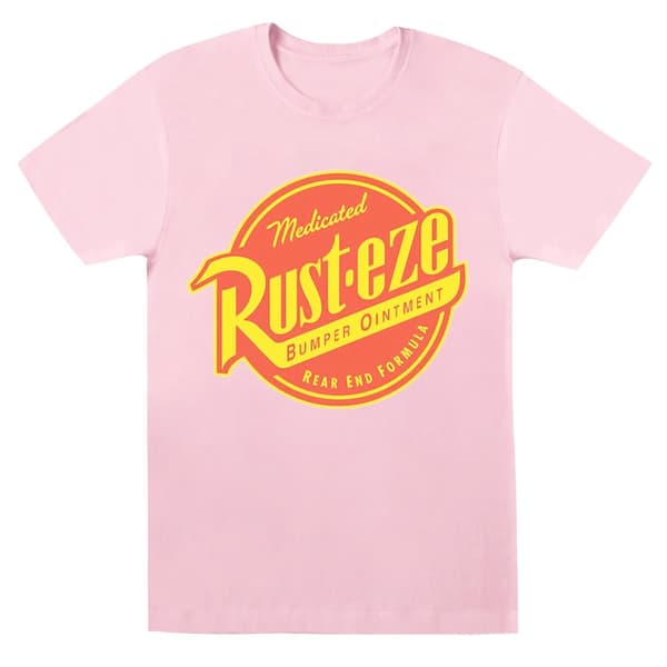 Disney Womens/Ladies Cars Rust-Eze Logo Cotton Boyfriend T-Shirt Baby Pink L
