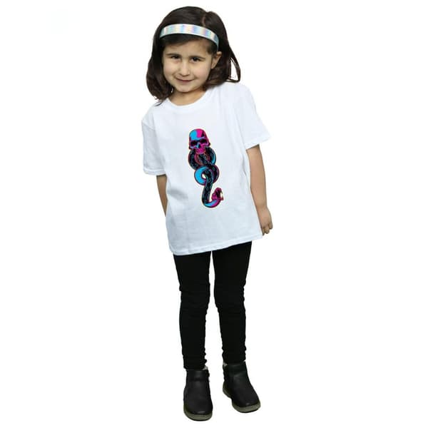 Harry Potter Girls Neon Dark Mark Cotton T-Shirt