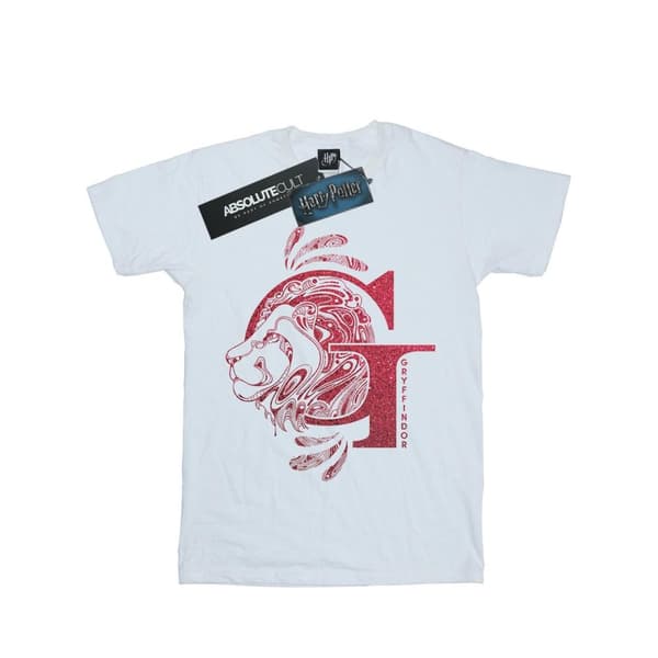 Harry Potter Gryffindor Glitter T-shirt i bomull för flickor