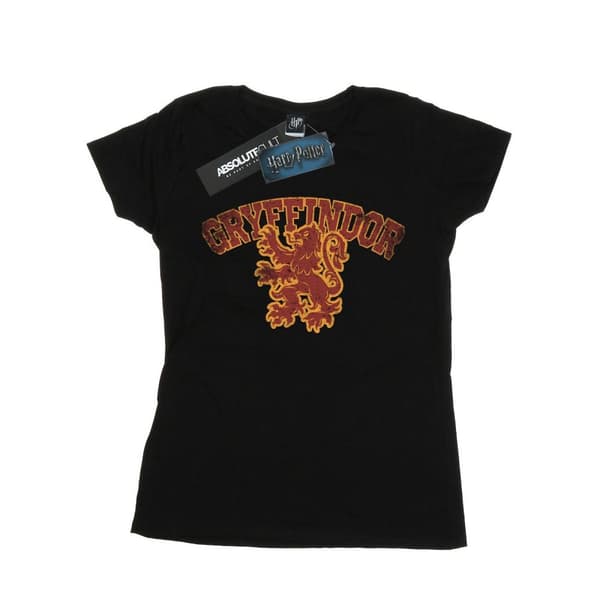 Harry Potter Dam/dam Gryffindor Sport Emblem Bomull Boyfriend T-shirt