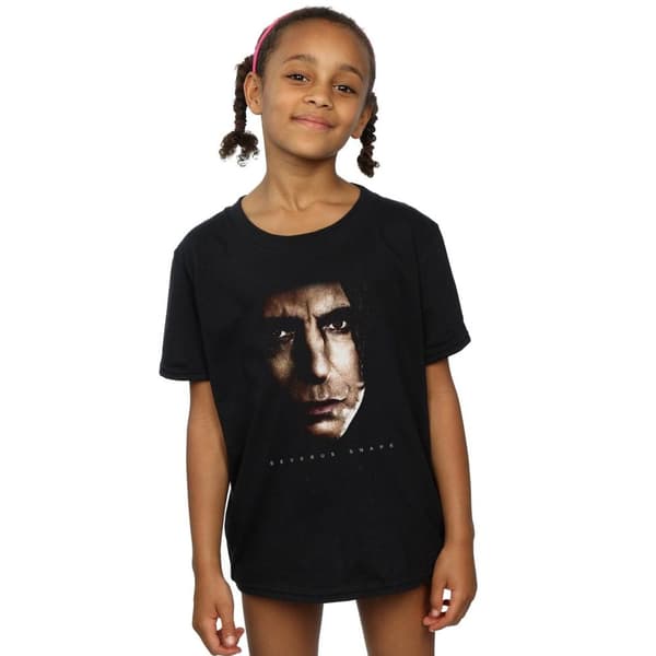 Harry Potter T-shirt i bomull med porträtt av Severus Snape för flickor