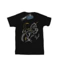 Miniatyrbillede 1 af 5: Harry Potter Girls Unicorn Line Art Cotton T-Shirt