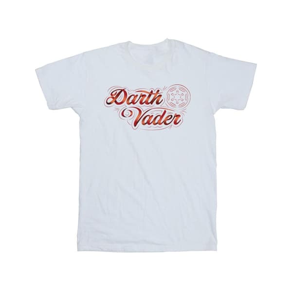 Star Wars Mens Obi-Wan Kenobi Darth Vader Ribbon Font T-Shirt