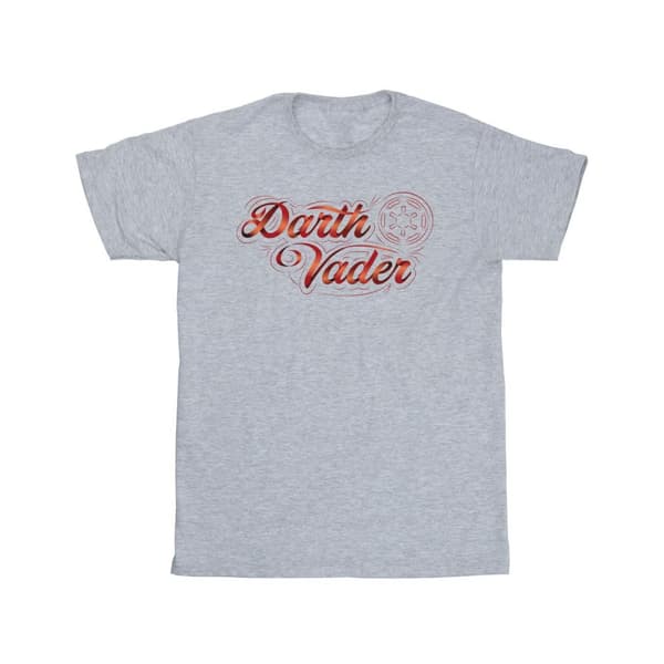 Star Wars Mens Obi-Wan Kenobi Darth Vader Ribbon Font T-Shirt
