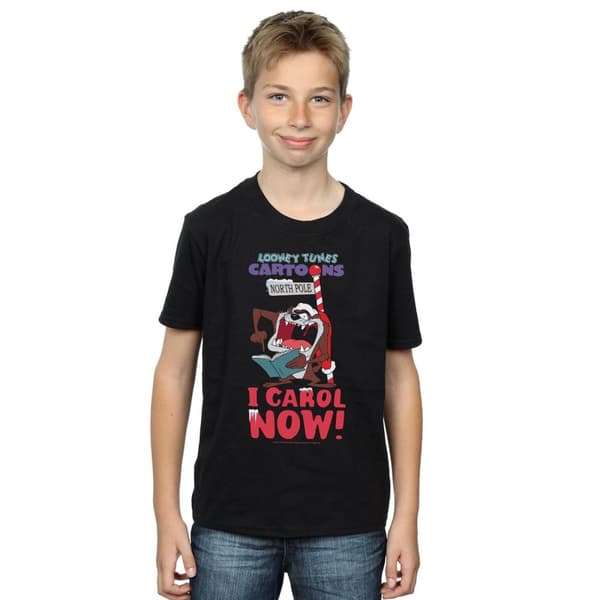 Looney Tunes Boys Taz I Carol Now T-Shirt