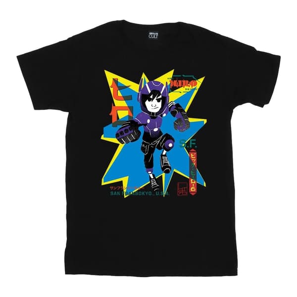 Disney Girls Big Hero 6 Hiro Anime T-shirt i bomull