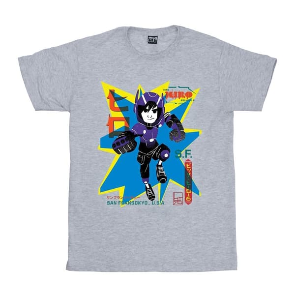 Disney Girls Big Hero 6 Hiro Anime T-shirt i bomull