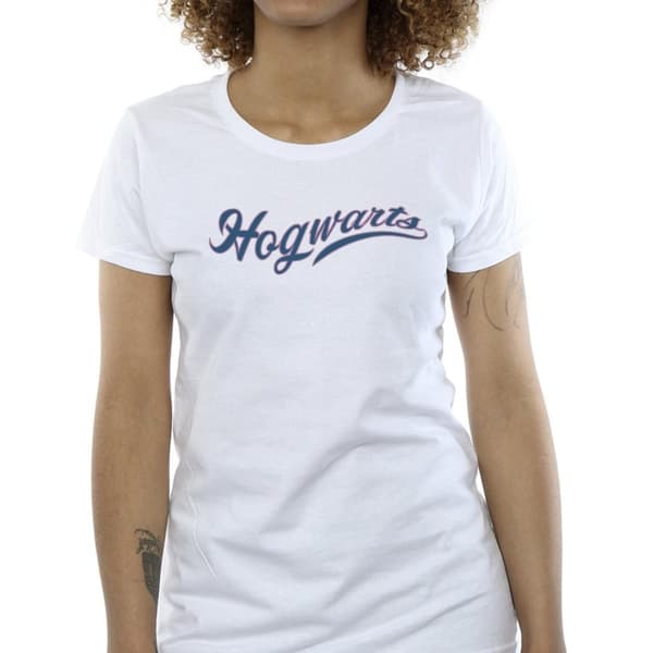 Harry Potter Womens/Ladies Hogwarts Writing Cotton T-Shirt