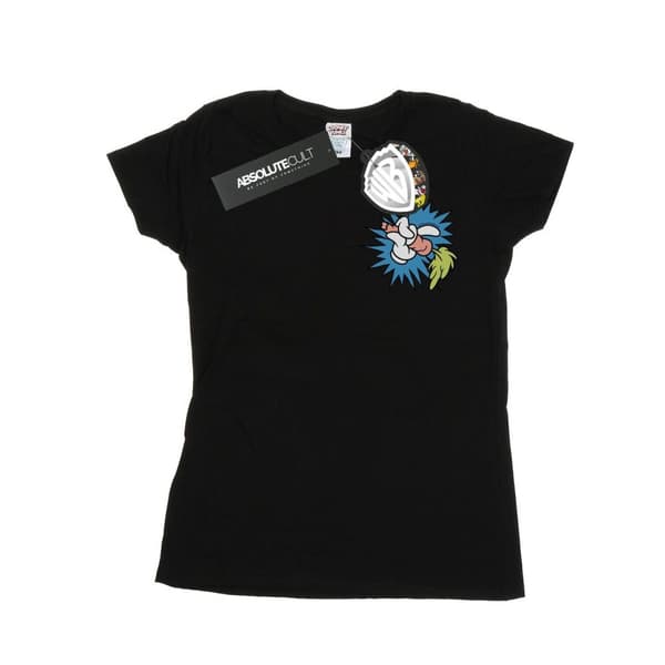 Looney Tunes Womens/Ladies Bugs Bunny Carrot Breast Print Cotton T-Shirt