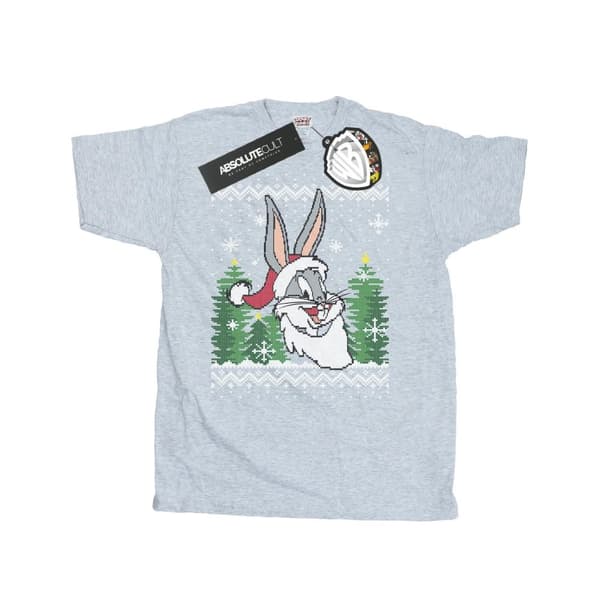 Looney Tunes Snurre Sprätt Christmas Fair Isle T-shirt för herrar