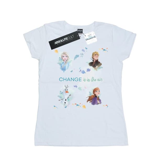 Disney Womens/Ladies Frozen 2 Change Is In The Air Cotton T-Shirt