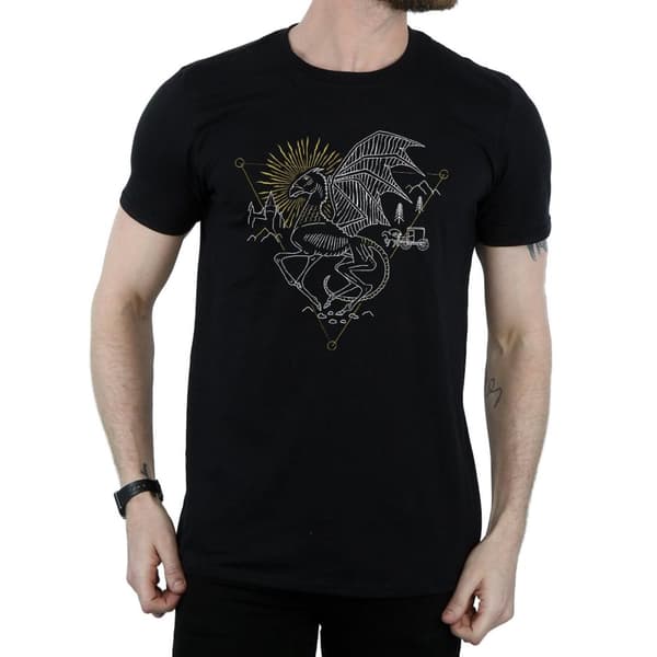 Harry Potter Mens Thestral Line Art T-Shirt