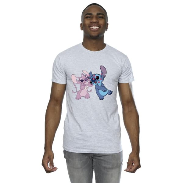 Disney Mens Lilo & Stitch Kisses T-Shirt
