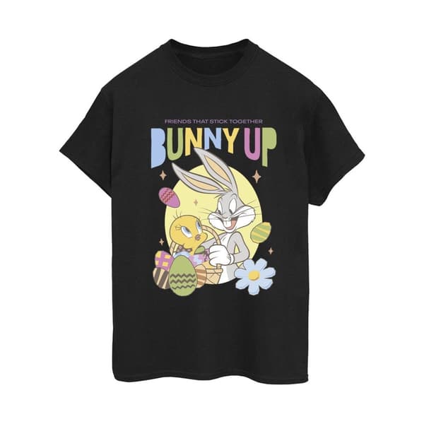 Looney Tunes Dam/Tjej Bunny Up Boyfriend-T-shirt i bomull