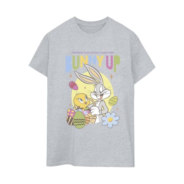 Looney Tunes Dam/Tjej Bunny Up Boyfriend-T-shirt i bomull