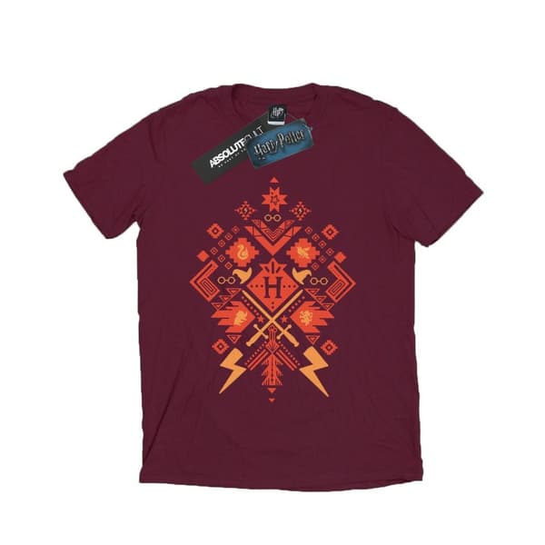 Harry Potter Mens Christmas Fair Isle T-Shirt