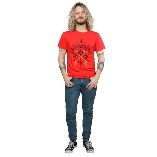 Harry Potter Mens Christmas Fair Isle T-Shirt