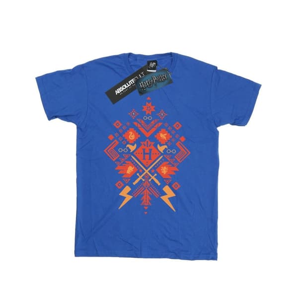 Harry Potter Mens Christmas Fair Isle T-Shirt