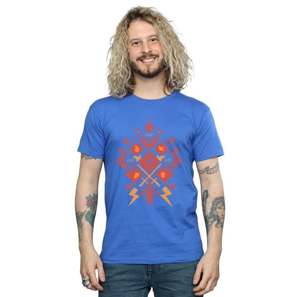 Harry Potter Mens Christmas Fair Isle T-Shirt