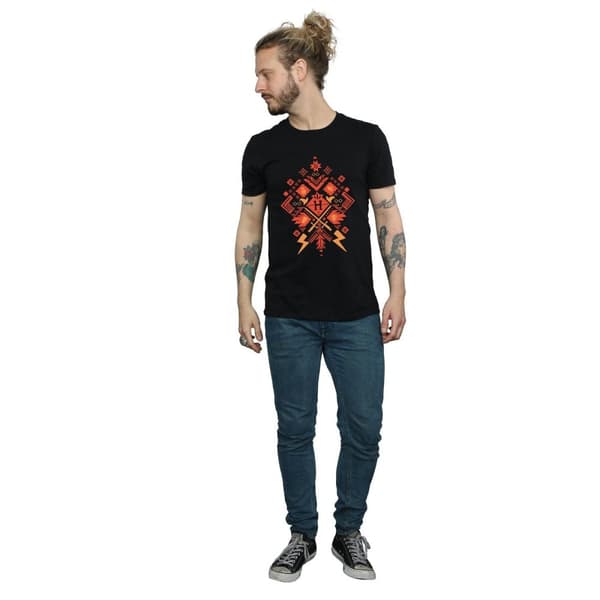 Harry Potter Mens Christmas Fair Isle T-Shirt