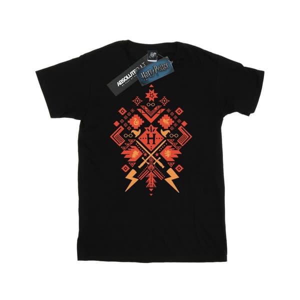 Harry Potter Mens Christmas Fair Isle T-Shirt