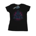 Miniatyrbilde 1 av 5: Harry Potter Womens/Ladies Neon Deathly Hallows Cotton T-Shirt
