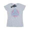 Miniatyrbilde 1 av 5: Harry Potter Womens/Ladies Neon Deathly Hallows Cotton T-Shirt