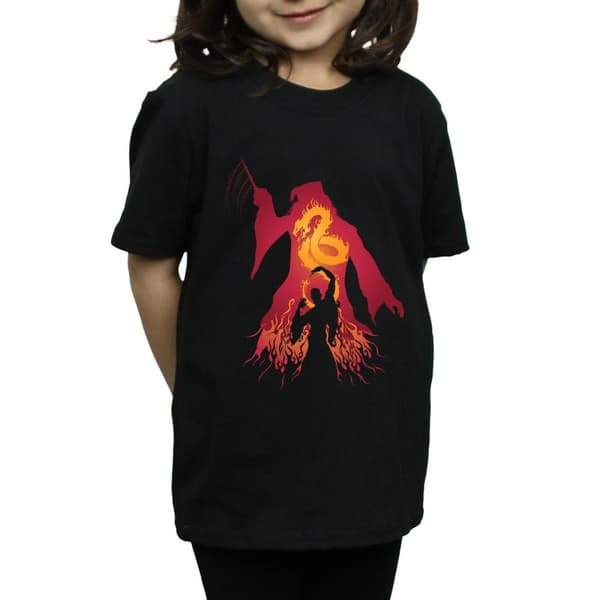 Harry Potter Girls Dumbledore Silhouette Cotton T-Shirt