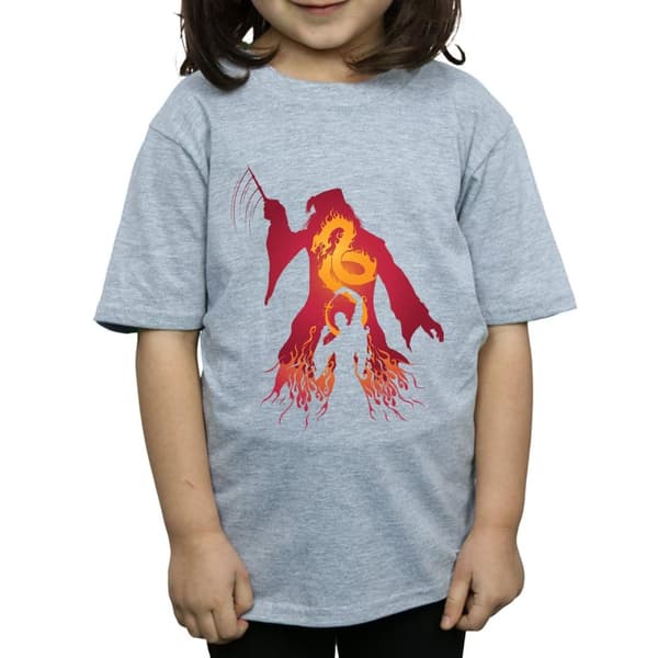 Harry Potter Girls Dumbledore Silhouette Cotton T-Shirt