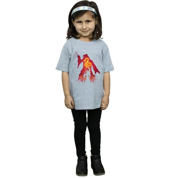 Harry Potter Girls Dumbledore Silhouette Cotton T-Shirt