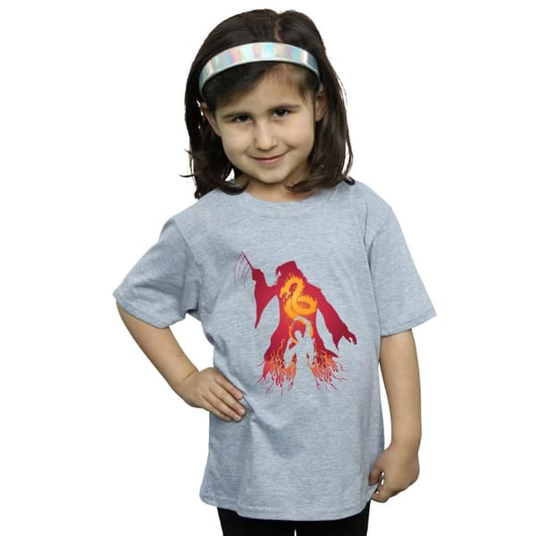 Harry Potter Girls Dumbledore Silhouette Cotton T-Shirt