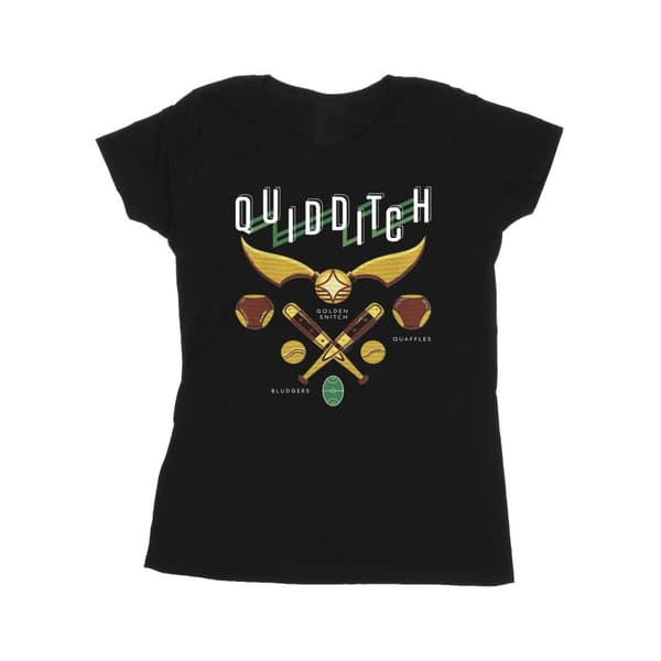 Harry Potter Womens/Ladies Quidditch Bludgers Quaffles Cotton T-Shirt