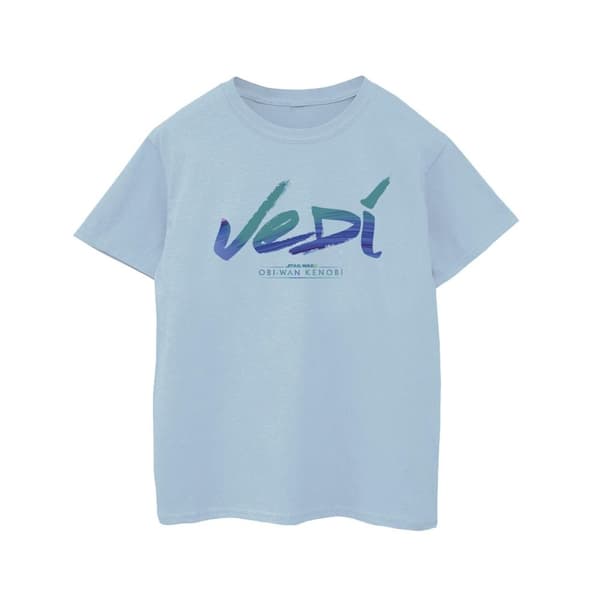 Star Wars Flickor - Obi-Wan Kenobi - Jedi - T-shirt i bomull med målat typsnitt
