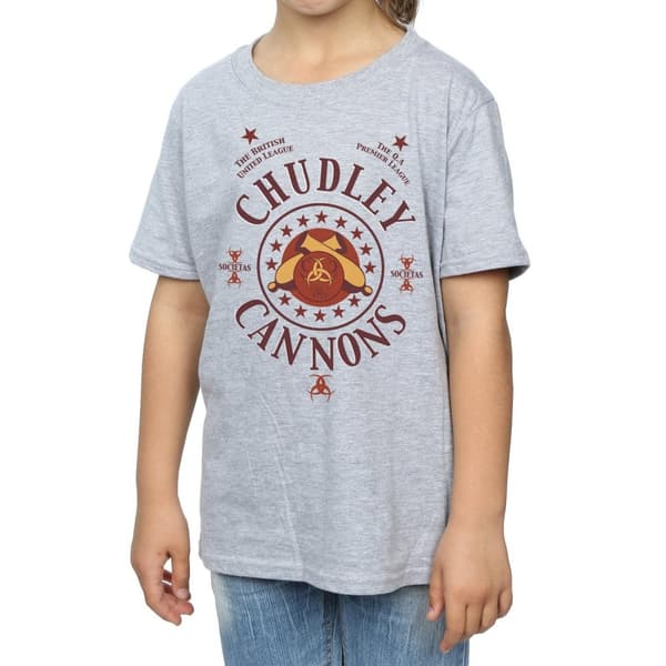 Harry Potter Girls Chudley Cannons Logo Cotton T-Shirt