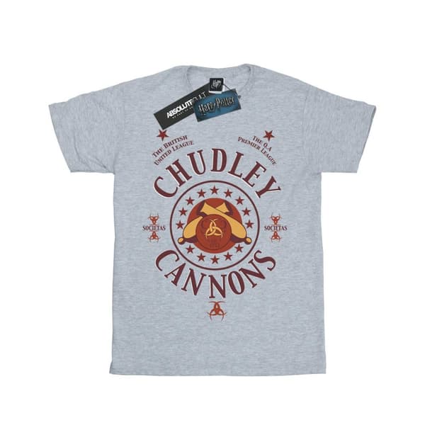 Harry Potter Girls Chudley Cannons Logo Cotton T-Shirt