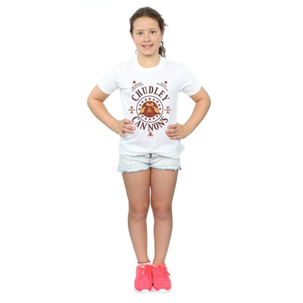 Harry Potter Girls Chudley Cannons Logo Cotton T-Shirt
